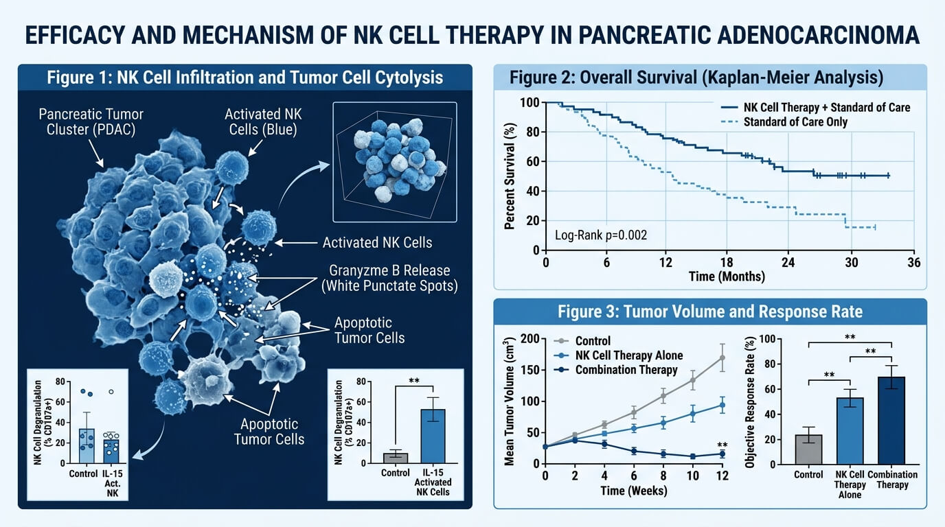 췌장암 전임상 nk면역세포치료효과