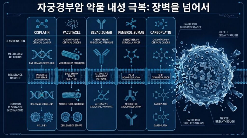 자궁경부암 항암 내성 NK세포 극복
