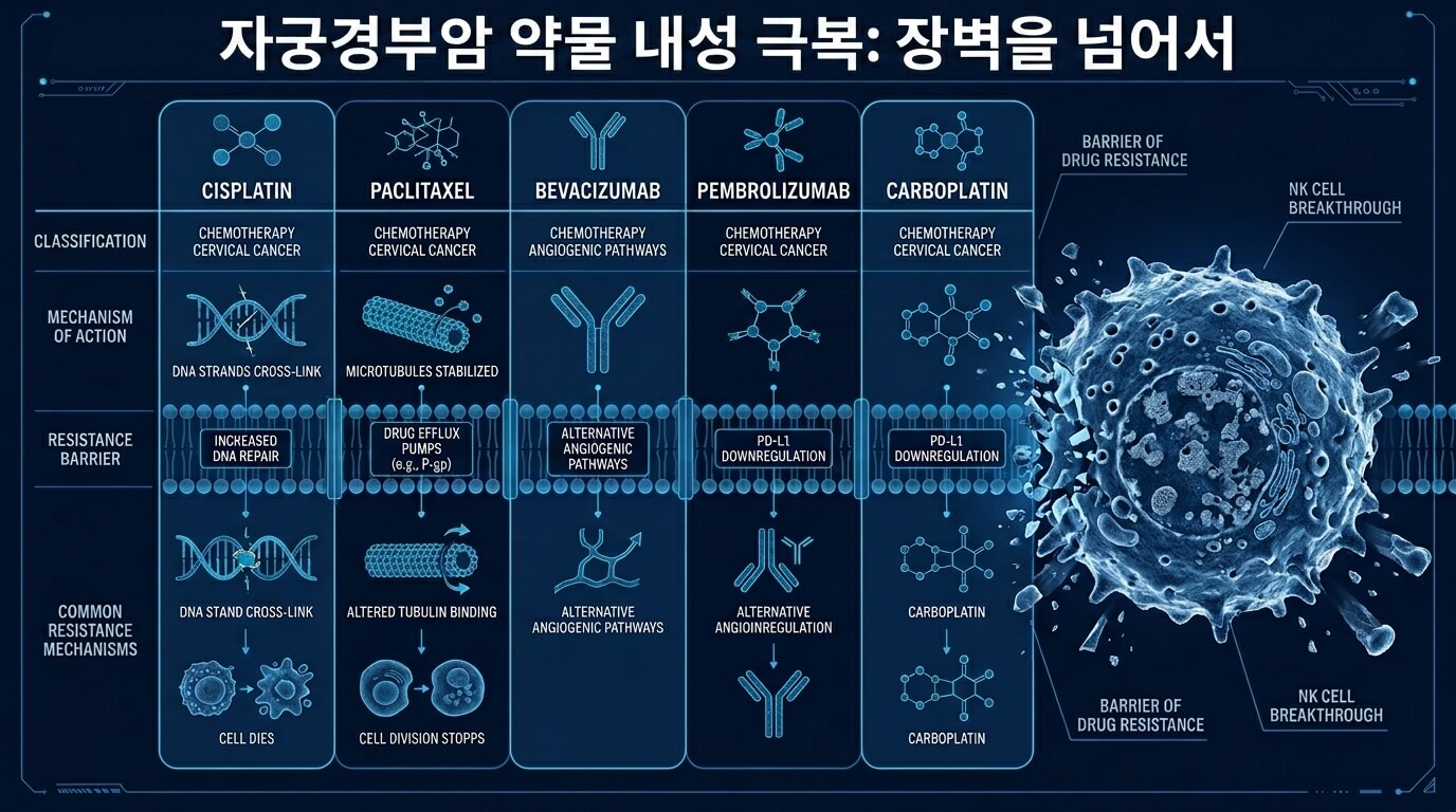 자궁경부암 항암 내성 NK세포 극복