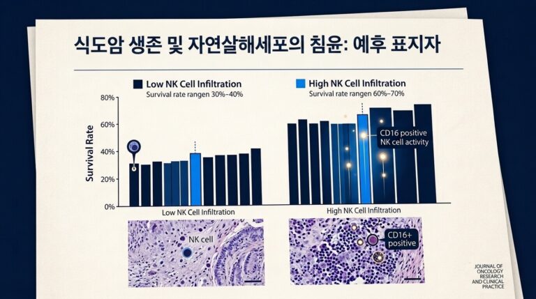 식도암 4기 생존율 면역항암 NK세포